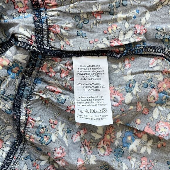 J. Crew Cottage Core Blue Wrap Ruffle Mini Dress V Neck Casual Elegant Sz 4 - Picture 9 of 9